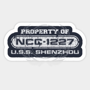 Vintage Property of USS Shenzhou Sticker